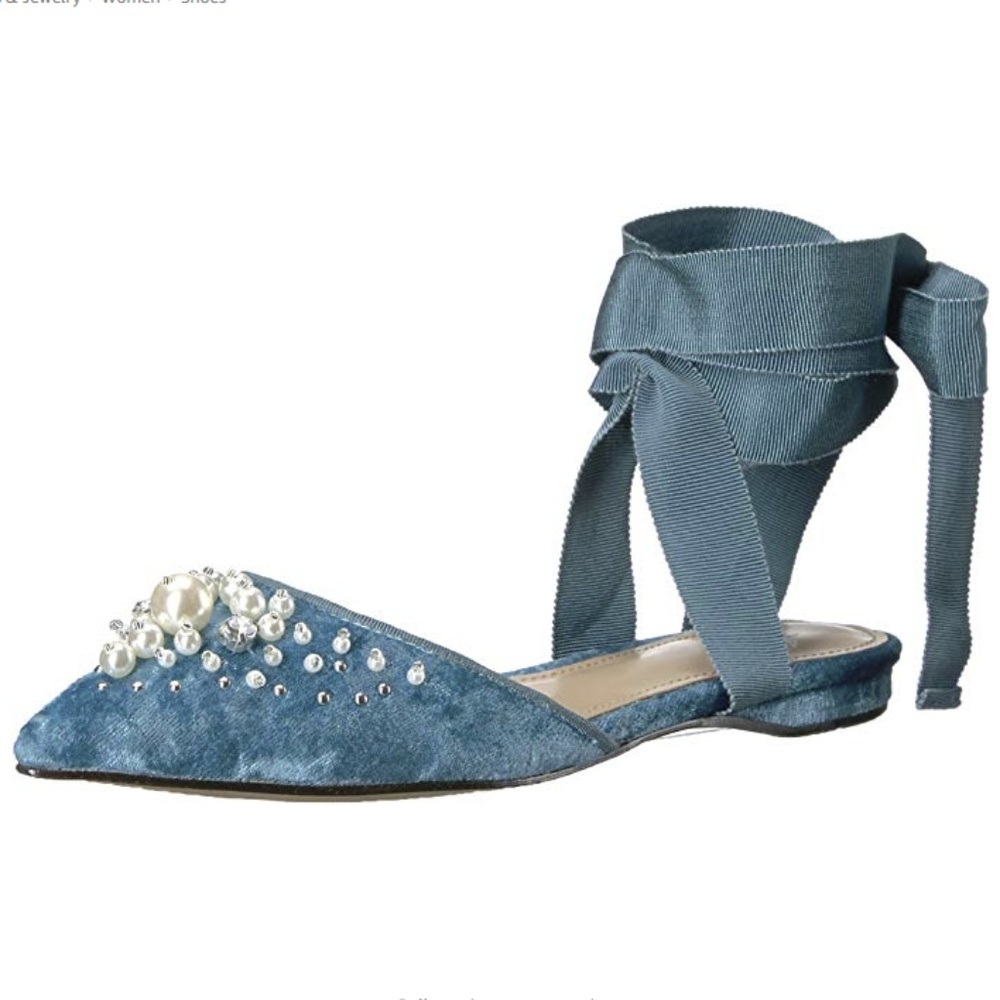 Women's Porter Pointed Toe Ankle Wrap Flat Slide